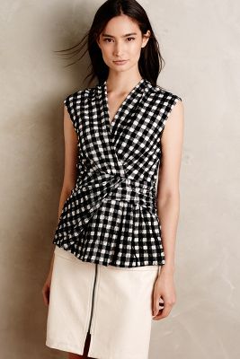 gingham top size 20