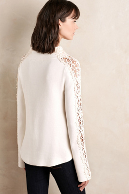 Laced Funnelneck Pullover