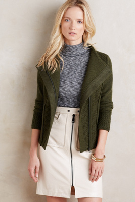 Textured Wool Moto Jacket