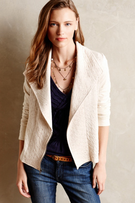 Peplum Knit Blazer