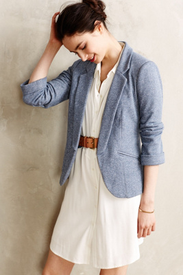 Two-Pocket Knit Blazer