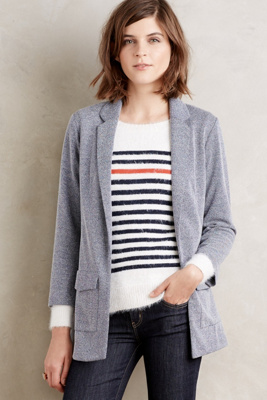 Marled Knit Blazer