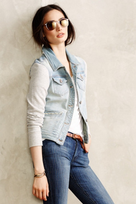 Pilcro Terry Denim Jacket