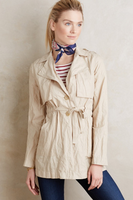 beige city trench