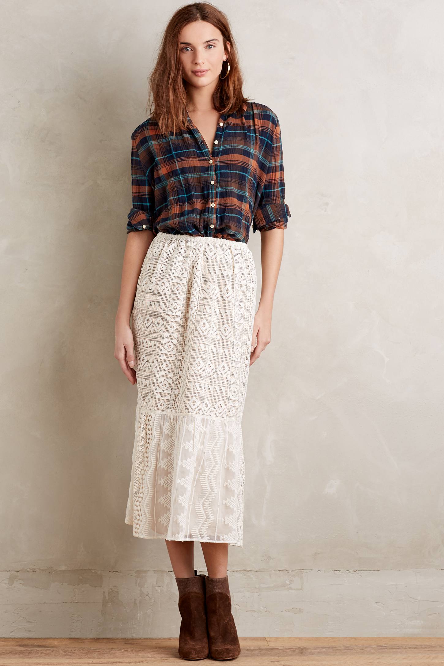 Snowlace Midi Skirt