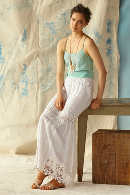 Lace Melange Maxi Skirt