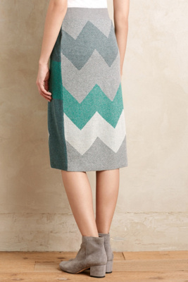 Chevron Sweater Skirt