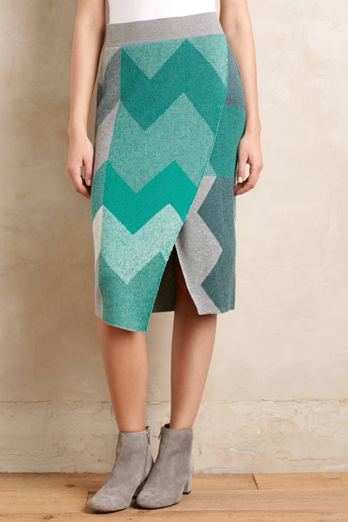 Chevron Sweater Skirt