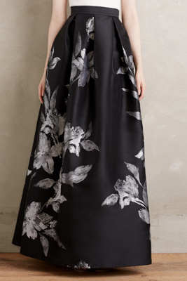 Etched Blooms Ball Skirt