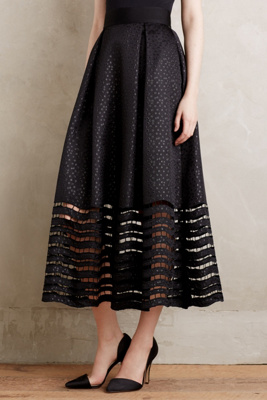 Lace-Hem Ball Skirt