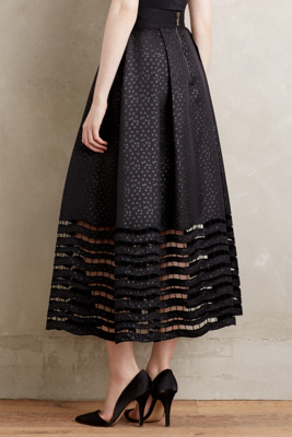 Lace-Hem Ball Skirt
