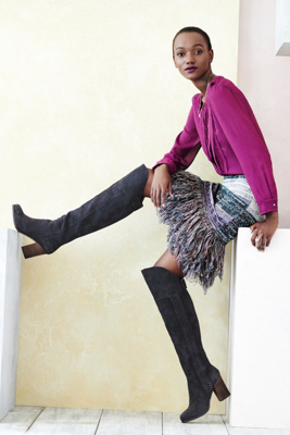 Glinted Sweater Skirt