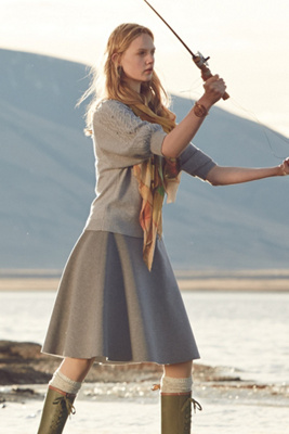 Neoprene Flare Skirt