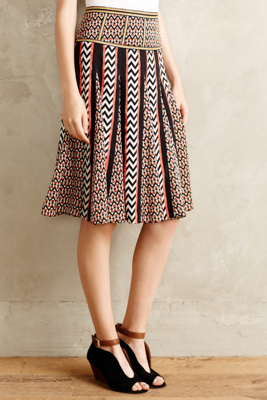 Chevron Striped Skirt