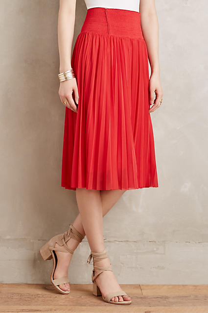 adorable a-line pleated skirt