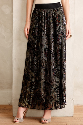 Rhiannon Velvet Burnout Skirt
