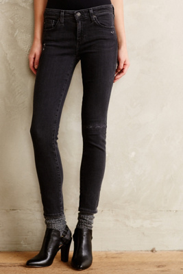 AG Stevie Ankle Distressed Jeans 3 Years Destroyed 27 P Denim