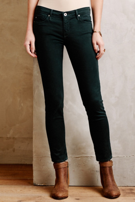 AG Stevie Ankle Sateen Jeans Rainforest Green 30 Tees