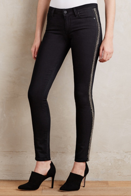 Paige Verdugo Beaded Skinny Jeans