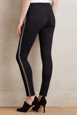 Paige Verdugo Beaded Skinny Jeans