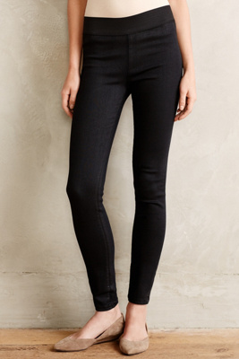 Citizens of Humanity Greyson Coated Leggings Black Suedette 32 P Leggings
