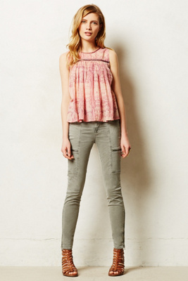 J Brand Kassidy Cargo Jeans Vintage Olive 29 Denim