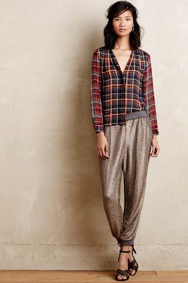 anthropologie sequin joggers