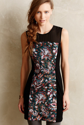 Paisley Panel Petite Shift Dress