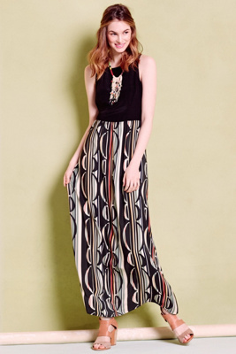Splitscreen Petite Maxi Dress