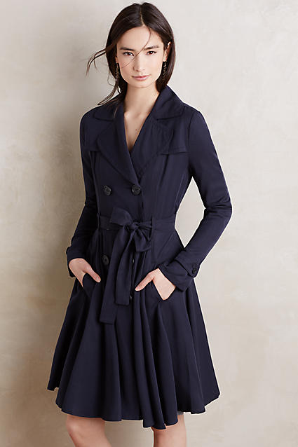 fit and flare silhouette trench