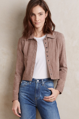 Cropped Suede Jacket