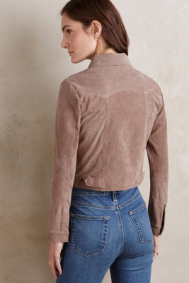 Cropped Suede Jacket