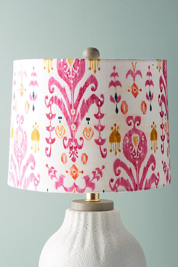 Peacock Badia Embroidered Lamp Shade Anthropologie | 2021 trends 