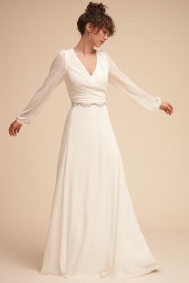 tfnc bardot maxi bridesmaid dress with fishtail and embellished waist