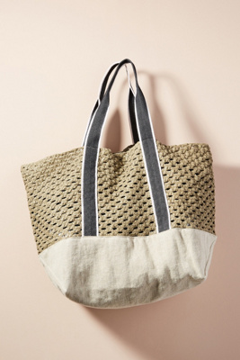 anthropologie circular tote bag