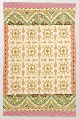 floral fresco rug