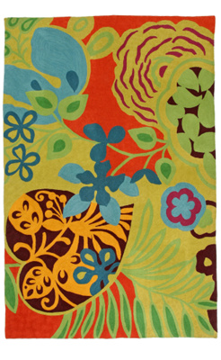 flowering quince rug