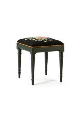 rosamund needlepoint ottoman