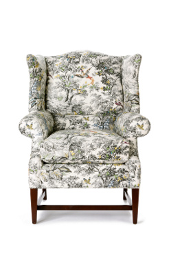 Josef Wingback Chair, Toile