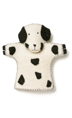 dalmatian hand puppet