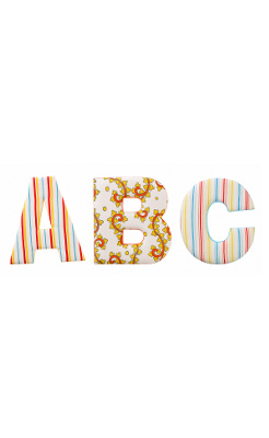 fabric alphabet letters