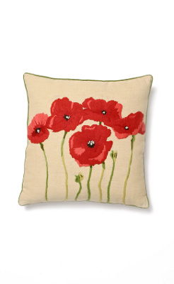 Seed Packet Pillow, Poppies