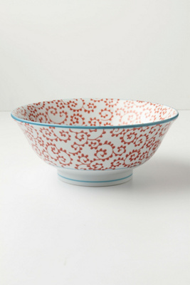 inside out serving bowl, fern - Anthropologie.com