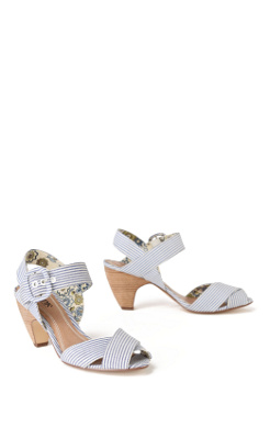 Sailor-Striped Heels - Anthropologie.com :  spring heels shoe sailor
