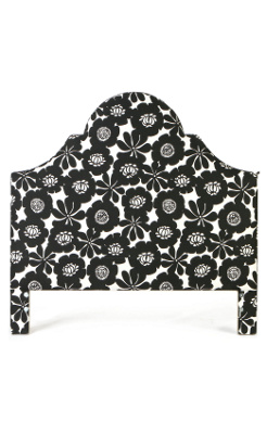 Ardenne Headboard, Black Blossom