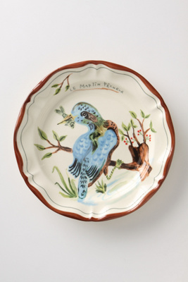 Francophile Dinner Plate, Kingfisher