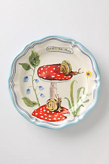 Francophile Dinner Plate, Mushroom