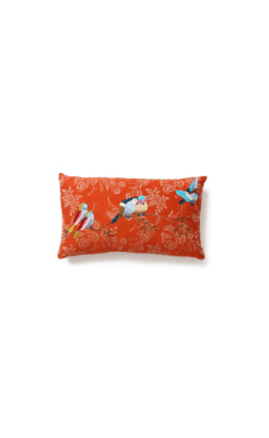 Coupled Songbird Pillow, Orange