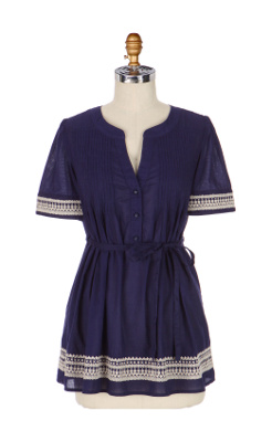 Stitched Lengths Blouse - Anthropologie.com :  blouse long shirt cotton