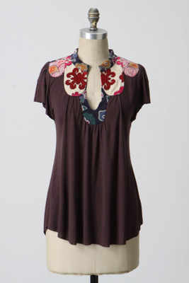 \#1 Embroidered Fleur Tee